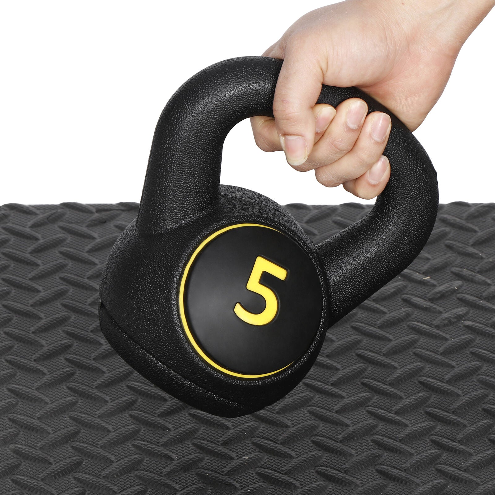 Transform Your Home Gym with Our Versatile 3-Piece Kettlebell Set – 5Lb, 10Lb, 15Lb with Convenient Storage Rack