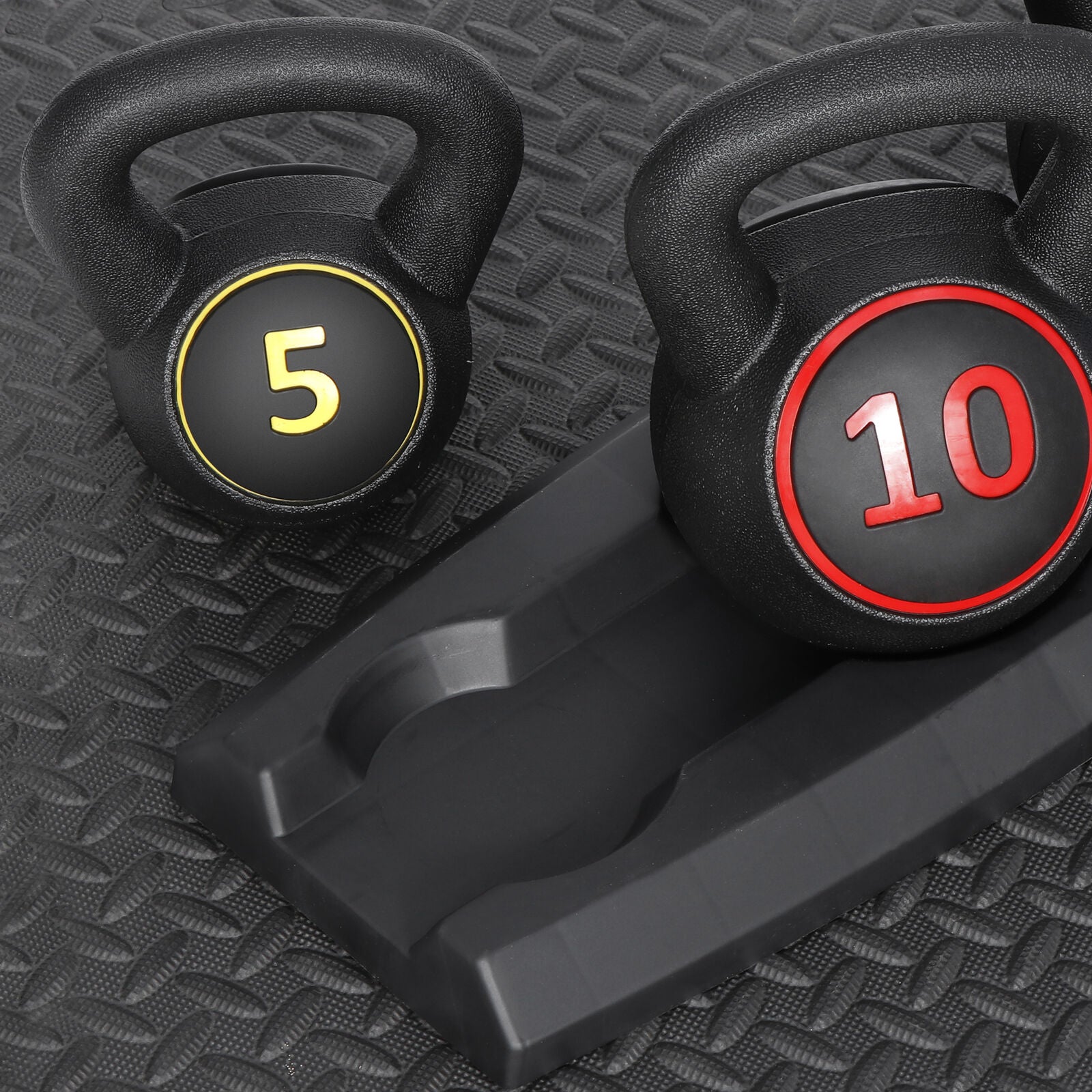 Transform Your Home Gym with Our Versatile 3-Piece Kettlebell Set – 5Lb, 10Lb, 15Lb with Convenient Storage Rack