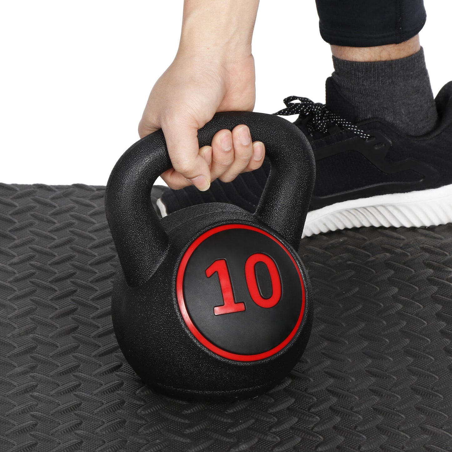 Transform Your Home Gym with Our Versatile 3-Piece Kettlebell Set – 5Lb, 10Lb, 15Lb with Convenient Storage Rack