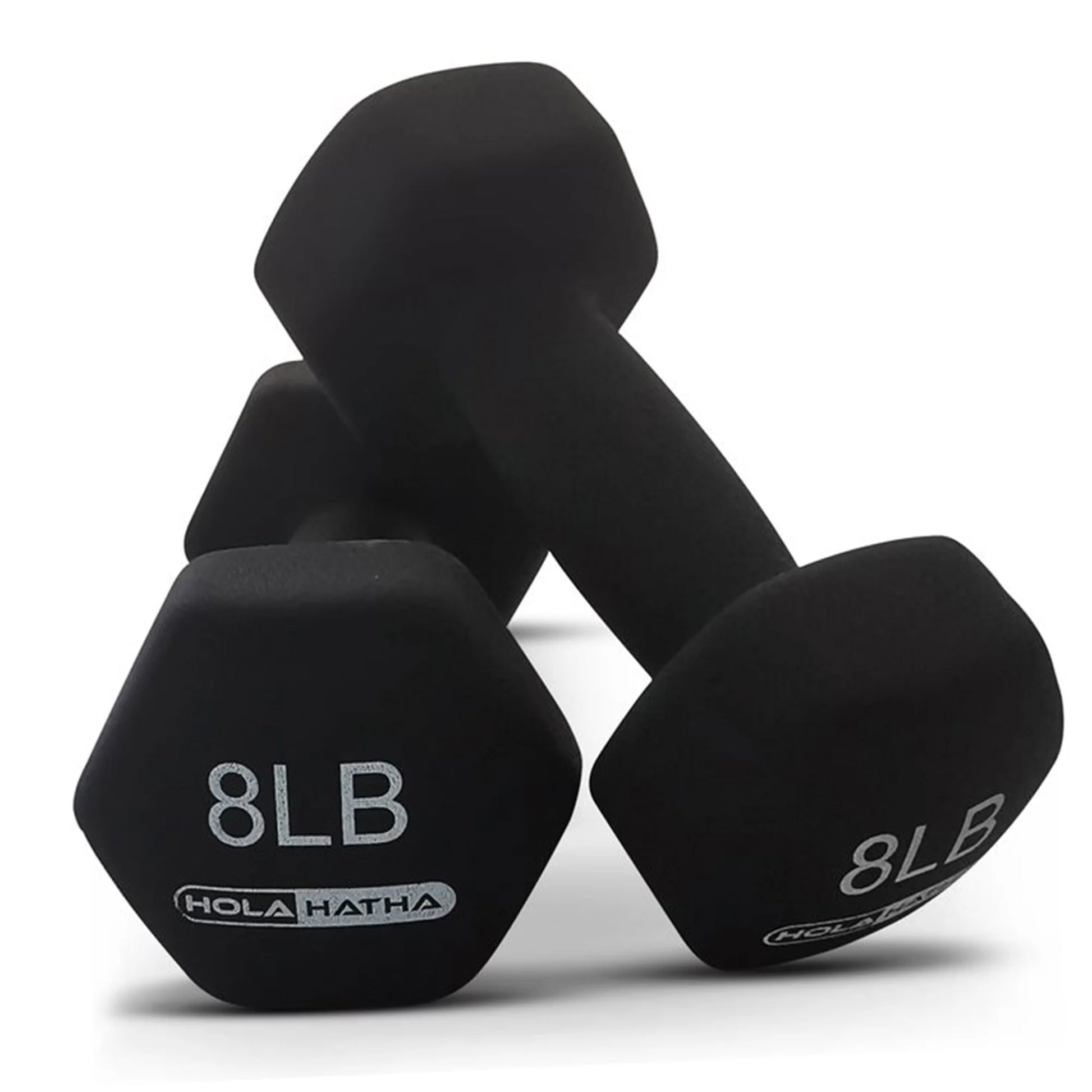 Elevate Your Workout with the HolaHatha Neoprene Dumbbell Weight Set - 2 to 10 Lbs with Rack!