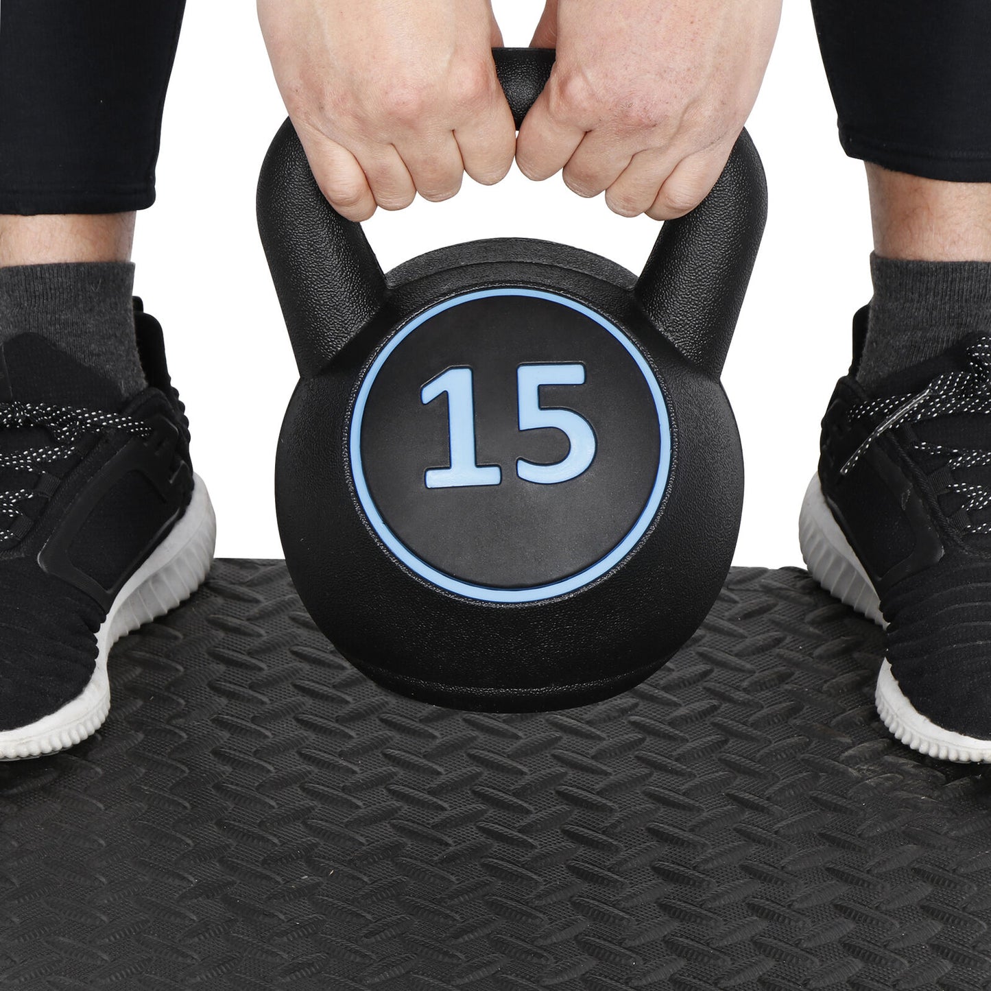 Transform Your Home Gym with Our Versatile 3-Piece Kettlebell Set – 5Lb, 10Lb, 15Lb with Convenient Storage Rack