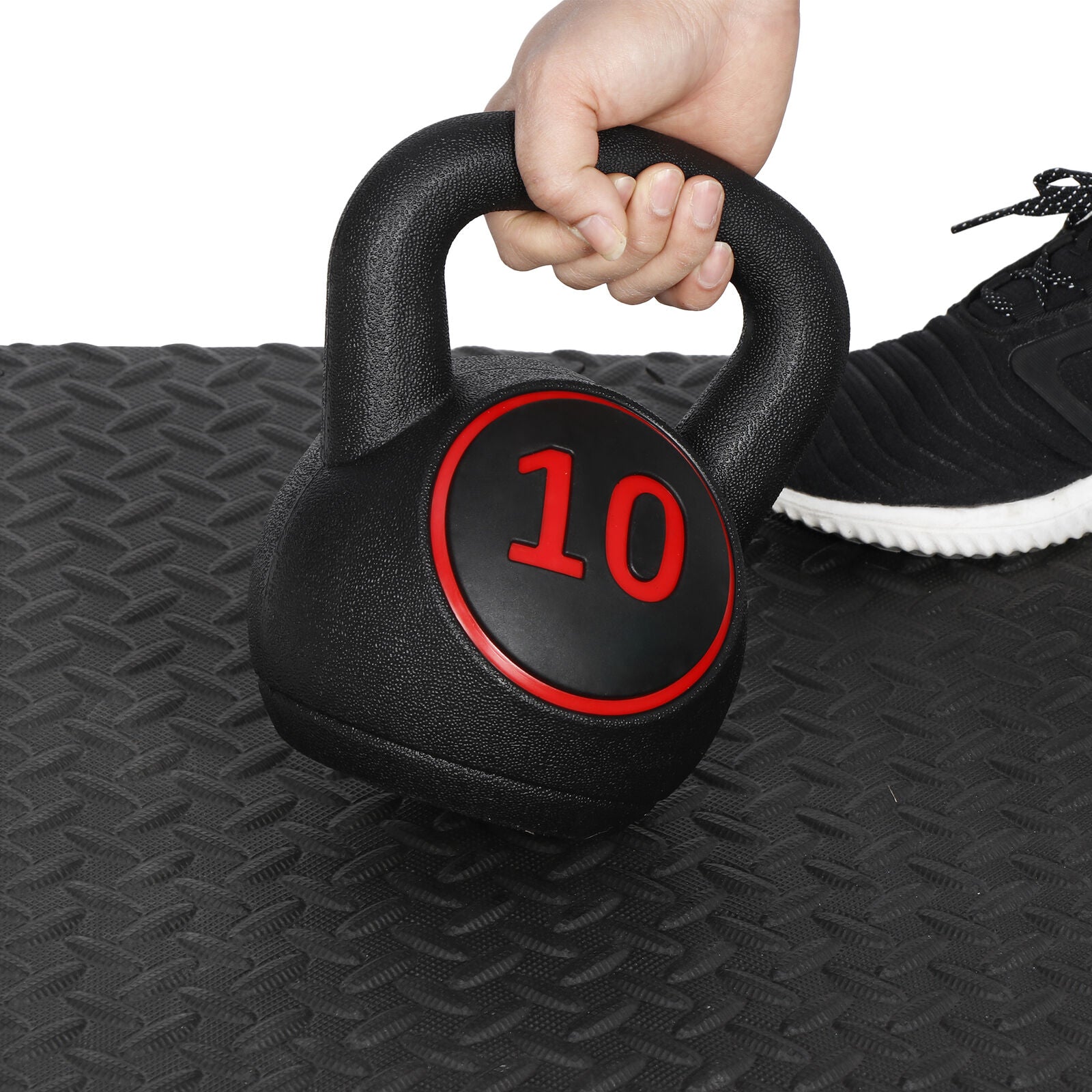 Transform Your Home Gym with Our Versatile 3-Piece Kettlebell Set – 5Lb, 10Lb, 15Lb with Convenient Storage Rack